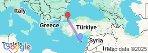 6 Days North Cyprus Istanbul Combined Tour Map