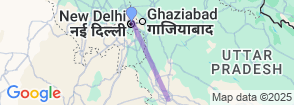 Sunrise Taj Mahal Trip from Delhi All Inclusive Map