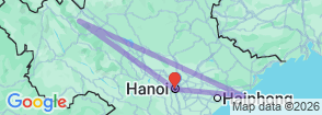 7 Days Group Tour to Visit Hanoi City/ Halong Bay / Sapa - Fansipang Peak Map