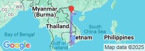 South & North Vietnam - 6 Days by Lvptravel Map