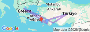 14 Days Bodrum Fethiye Olympos Tour Map