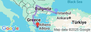10 Day Turkey, Bulgaria & Greece Cultural Discovery Tour: Istanbul to Athens Map