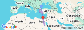 17 Days Turkey Egypt Delight Tour Map
