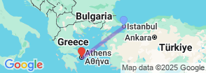 5-Day Turkey & Greece Stopover Adventure: Istanbul & Athens Highlights Map