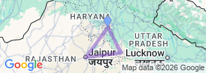 4 Nights 5 Days Golden Triangle Tour India Delhi Agra Jaipur Package Map