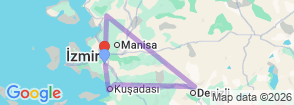 5 Days Ephesus Highlights Tour Map