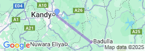 Overnight Adventure Tour to Gal Oya National Park With Return Transfers Map