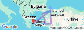 10 Day Turkey & Greece Favorite Tour: Istanbul, Gallipoli, Ephesus & Athens Map