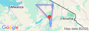 7 Days Safari Tarangire Np, Lake Natron, Serengeti Np, Ngorongoro Crater and Lake Manyara Map