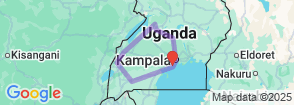 7 Days Uganda Wildlife Safari Map