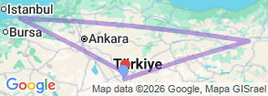 2 Days North Cappadocia Tour (Red Tour) Map