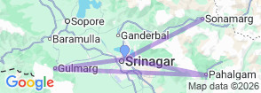Kashmir Tour Package Scenic Valleys Lakes and Himalayan Experience Map