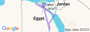 21 Days All Egypt Sightseeing Travel Package Map