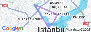 Daily Golden Horn and Pera Tour in Istanbul – Full Day Guided City Tour Map