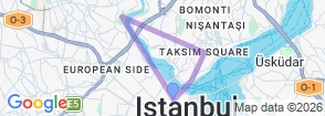 Daily Golden Horn and Pera Tour in Istanbul – Full Day Guided City Tour Map