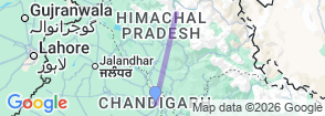 3 Nights Manali and 3 Nights in Kaza Tour Map