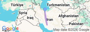7 Days Iran Culture Tour Map