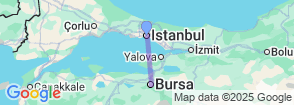 Daily Green Bursa Tour from Istanbul – Explore Historical & Cultural Highlights in a Day Map