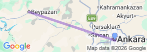 Beypazari Sightseeing Tour Map