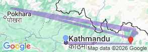 19 Days Three High Pass Everest Trek Map
