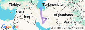9 Days Iran Culture Tour Map