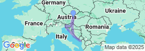 16 Days Touring to Austria – Croatia – Montenegro – Slovenia Map