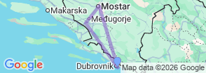 Discover Mostar, Ston and Kravice Waterfalls (Small group) Map
