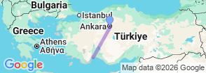 2 Days Antalya City Tour from Ankara Map