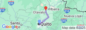 Otavalo Shared Tour from Quito Map