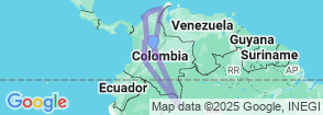 Fly Colombia 20 Days Tour Map