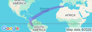 Fly Colombia 20 Days Tour Map
