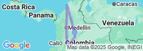 Viva Colombia 9 Days Tour Map