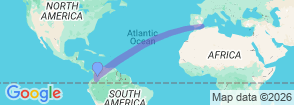 Viva Colombia 9 Days Tour Map
