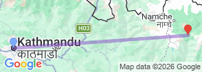 Namche Bazaar Trek and Helicopter Tour Map
