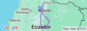 Active Yoga Retreat Ecuador 8 Days Tour Map