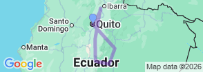 Active Yoga Retreat Ecuador 8 Days Tour Map
