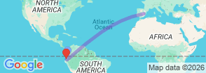 Ecuador Classic 8 Days Tour Map