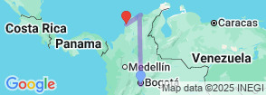 Lost City Trek & Cartagena 8 Days Map