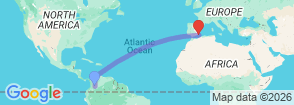 Lost City Trek & Cartagena 8 Days Map