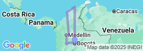 Best of Colombia 11 Days Tour Map