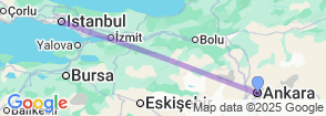 2 Days Istanbul City Tour from Ankara Map