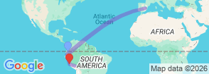 Ecuador & Peru Classic 10 Days Map