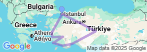 14 Days Anatolian Sky Turkey Tour Map