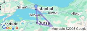 5 Days Bursa & Sogut Ertugrul Gazi Tour Map