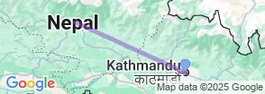 6 Days Kathmandu & Pokhara Tour Map
