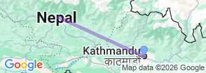 6 Days Kathmandu & Pokhara Tour Map