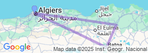 Algeria Cultural Trip: 6 Days 5 Nights Map