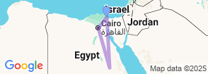 2 Days Tour to Cairo and Luxor from Port Said Map