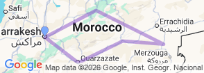 8 Days Discovery Tours - Kasbah & Oasis Map