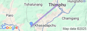 4 Days Bhutan At Glance Map